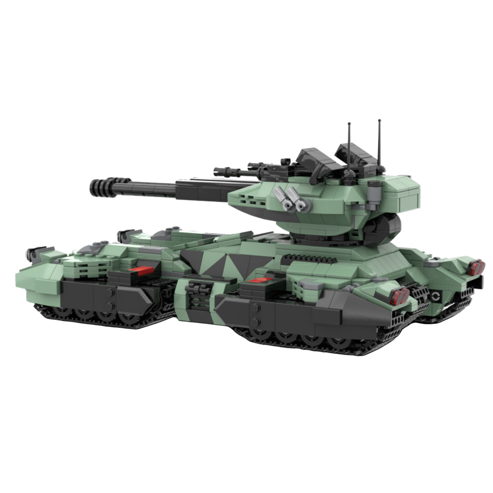 Lego Compatible Military Tank - MOC UNSC กริซลี่ แทงค์ บล็อกตัวต่อ โมเดลรถถังทหาร