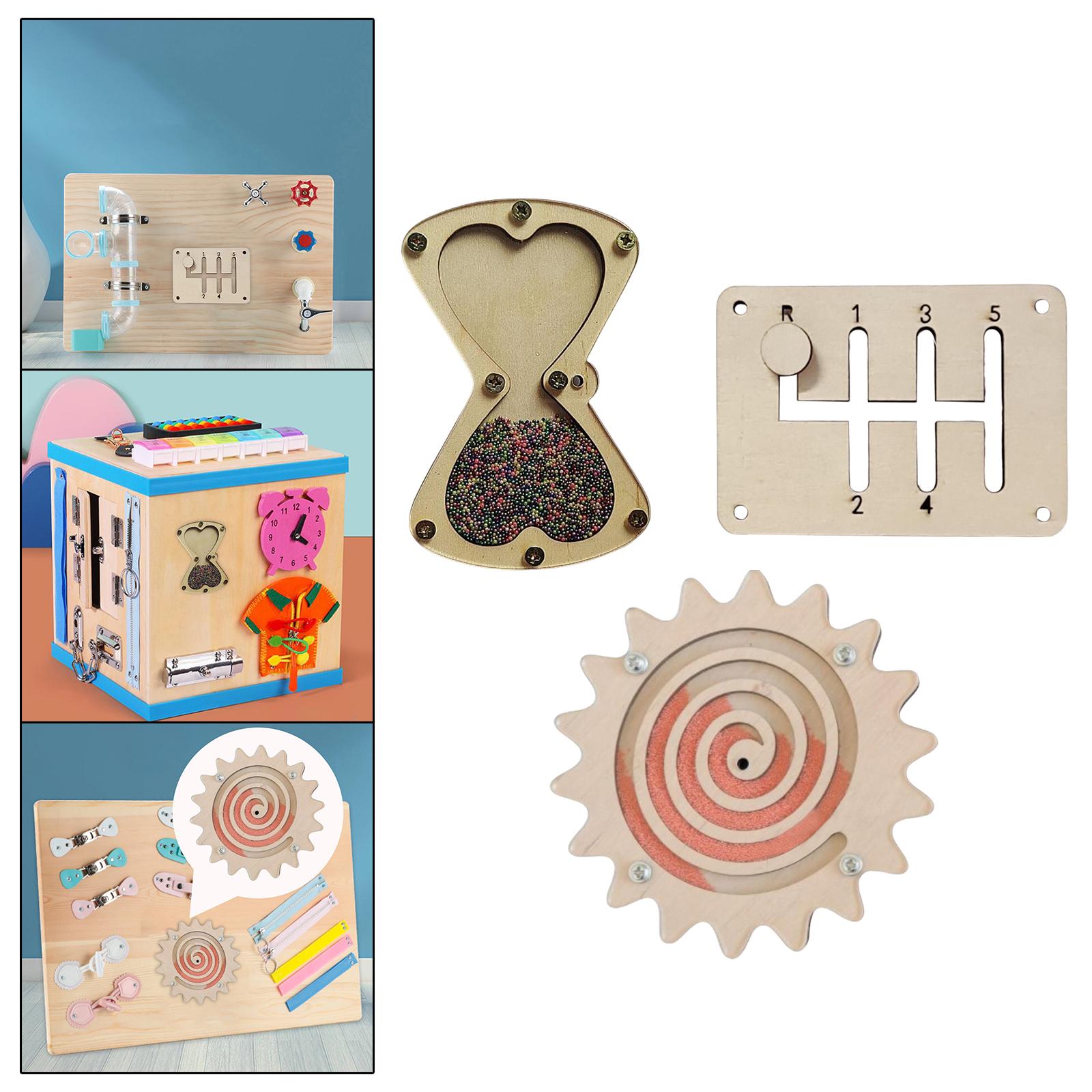 ชุดอุปกรณ์เสริมสำหรับกระดานกิจ - Montessori Wooden Busy Board Toddler บทวิจารณ์และราคา