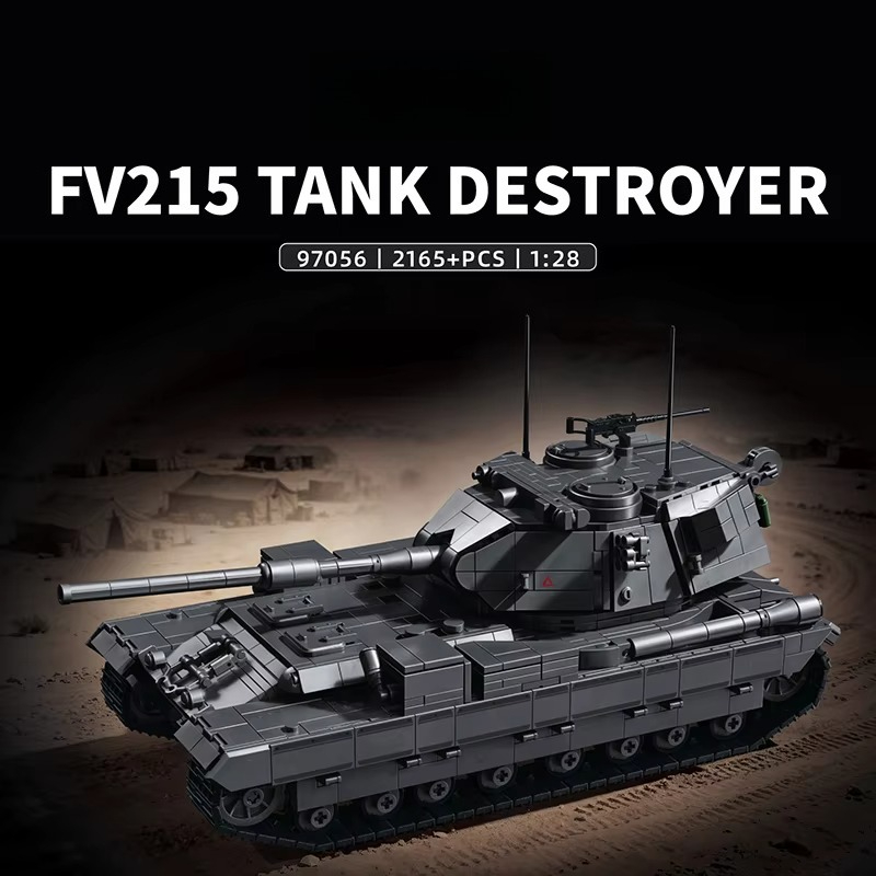 ชุดตัวต่อรถถัง FV215 จำนวน 216 - Lego Compatible Military Tank บทวิจารณ์และราคา
