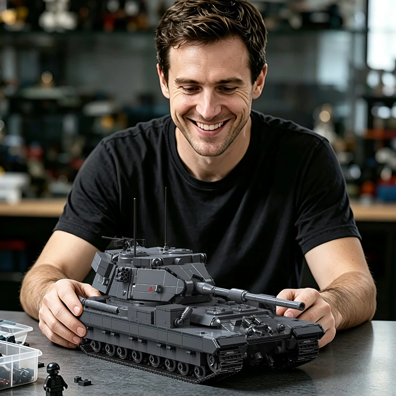 ชุดตัวต่อรถถัง FV215 จำนวน 216 - Lego Compatible Military Tank บทวิจารณ์และราคา