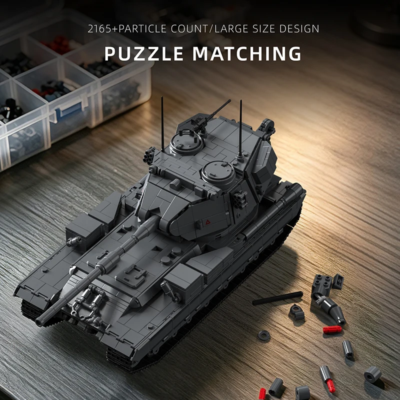 ชุดตัวต่อรถถัง FV215 จำนวน 216 - Lego Compatible Military Tank บทวิจารณ์และราคา