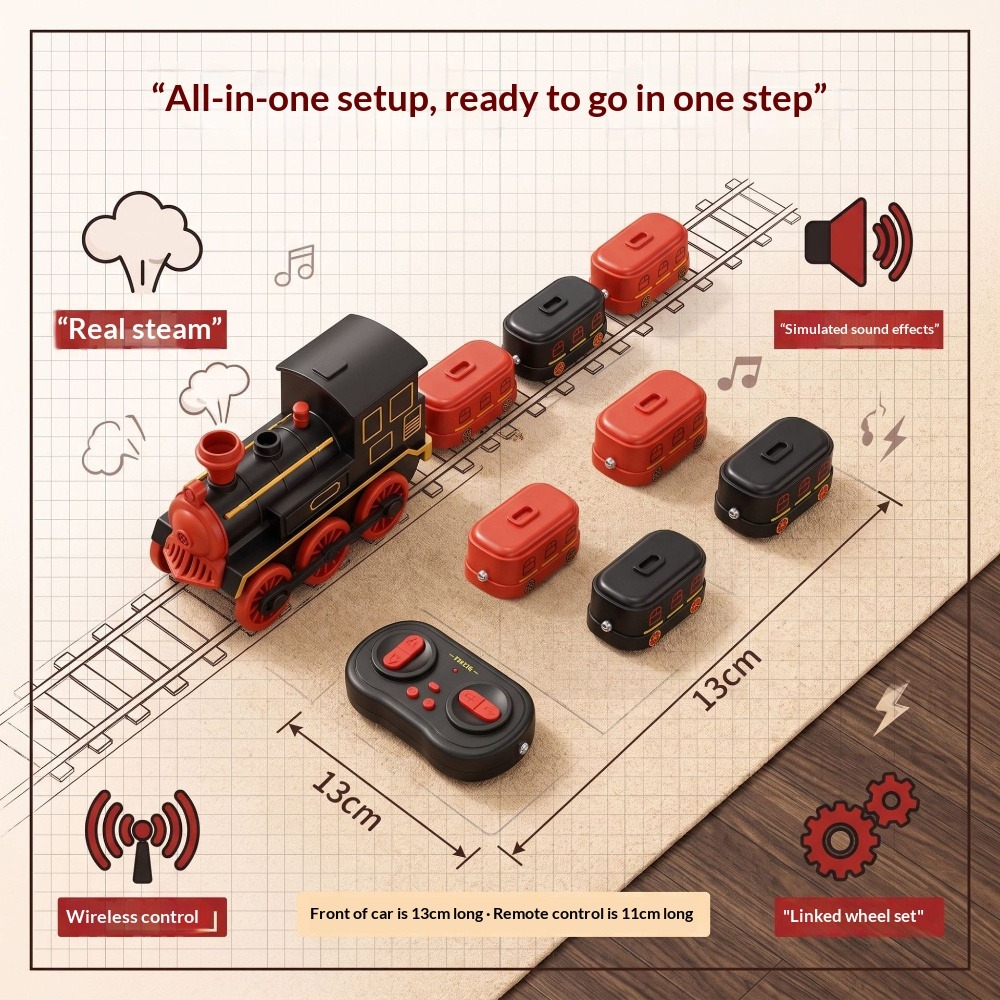 ของเล่นรถไฟแม่เหล็กน้อยน่ารักค - Remote Control Toys บทวิจารณ์และราคา