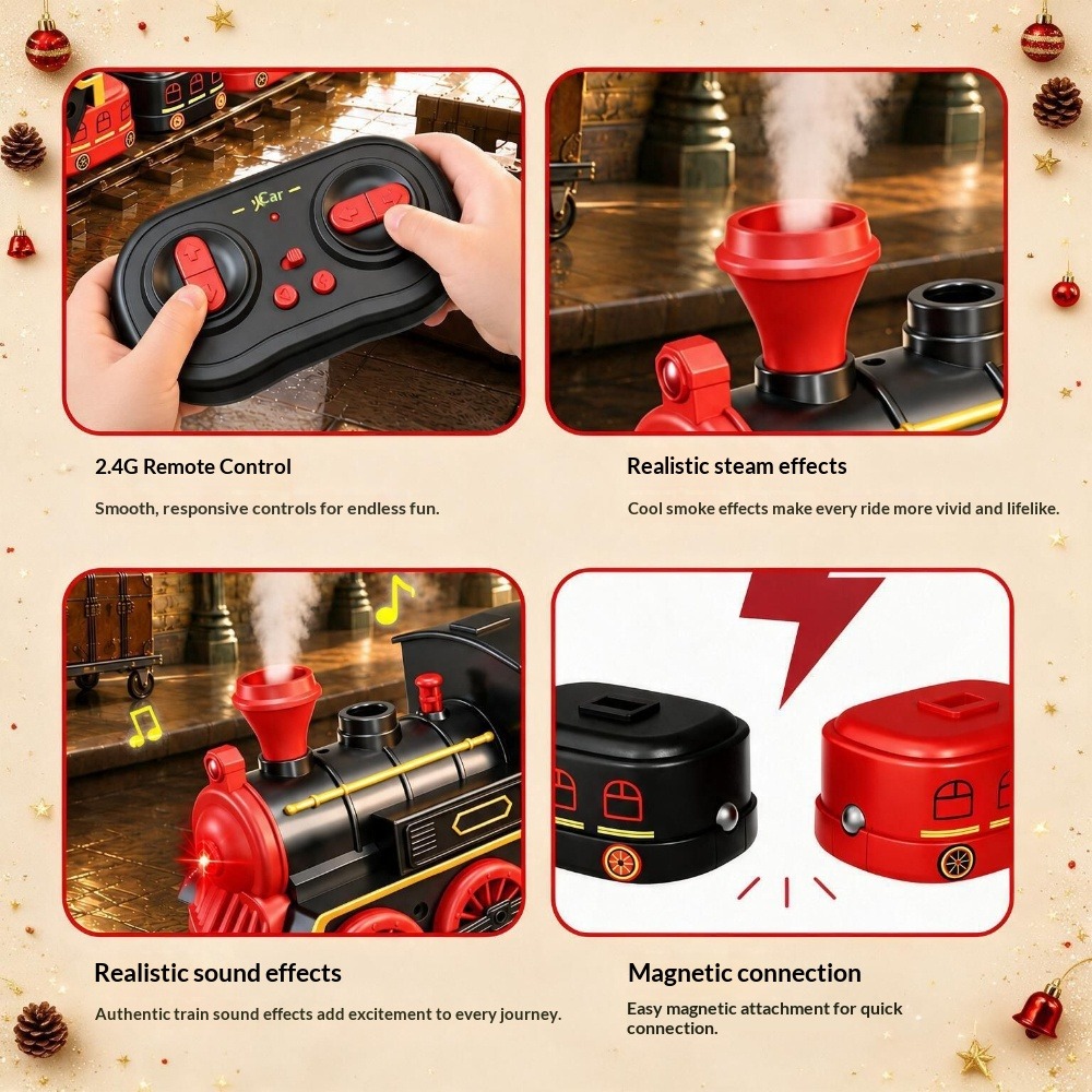 ของเล่นรถไฟแม่เหล็กน้อยน่ารักค - Remote Control Toys บทวิจารณ์และราคา